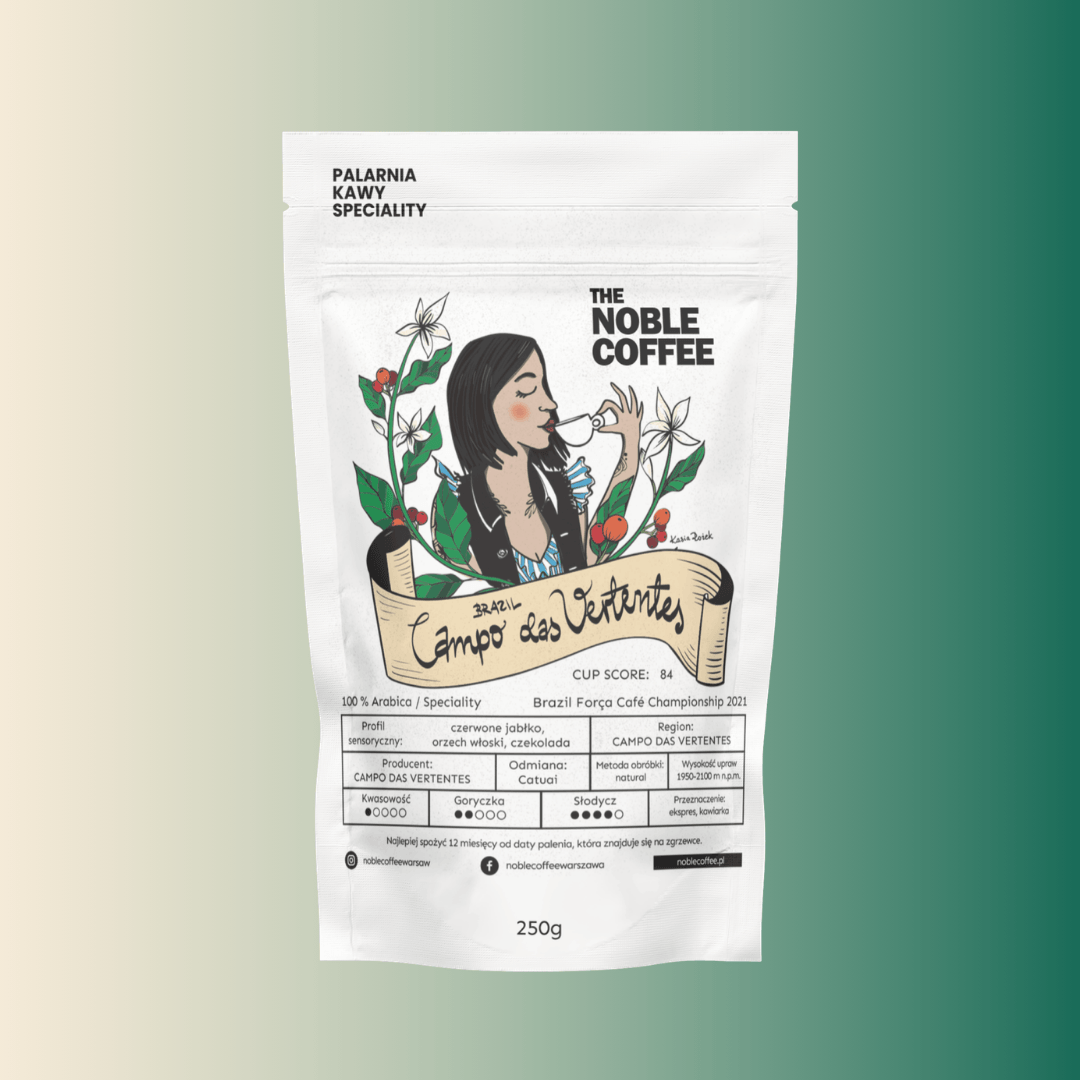 Kawa Brazylia Campo das Vertentes – Świeżo Palona 250g